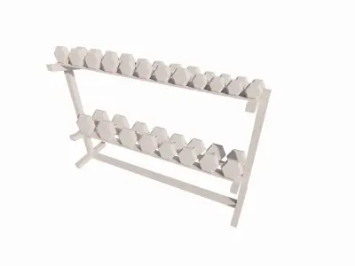 damble dumbbells-Dumbbell Set Pendants 3D model