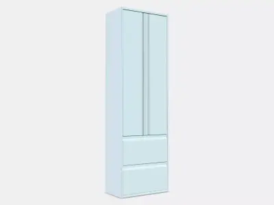 ANGSJON High cabinet with doors-drawers 1 Low-poly 3D model