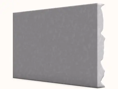 Thick Aged Gneiss Wall Prop 3D model