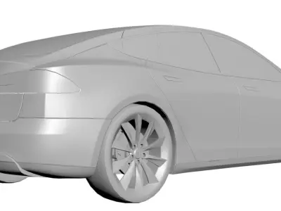 Luxury sports car 3D model