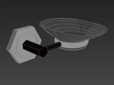 Orchid Spike Soap Dish 3D model
