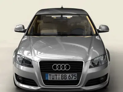 Audi A3 3 Door 2009 3D model