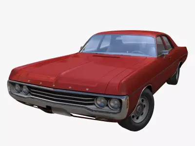 1970 Dodge Polara Low-poly 3D model