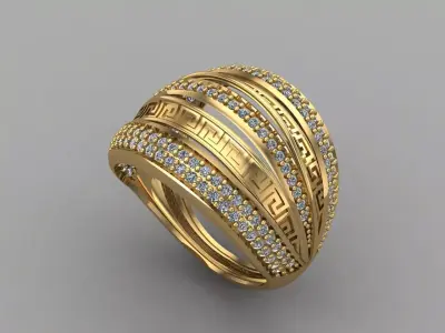 Women Ring 3DM Womens Ring 3d models 3D print model 3D print model 36