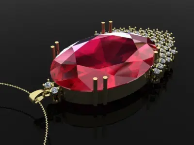 Jewel Pendant 3D print model