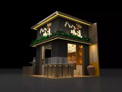 Fashion booth 3D model