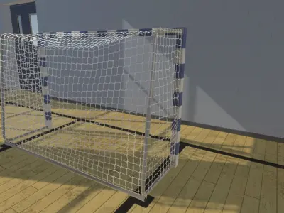 Football goal 3D model