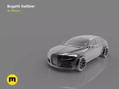 A four-seat concept car - Bugatti Galibier 3D print model