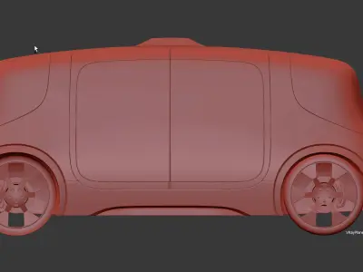 land rover jaguar Vector pod - electric car  3D model