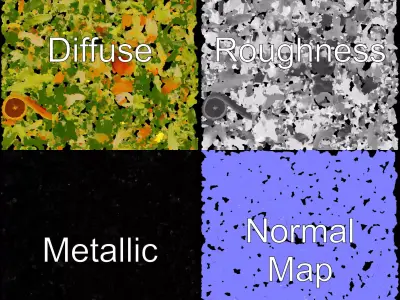 Citrus Salad Plate model pack Low-poly 3D model