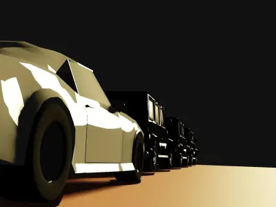 Prime Minister cars Low-poly 3D model