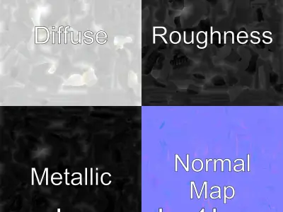 Sleek Wall-Mounted Towel Bar with Electric Heating Low-poly 3D model