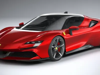 Ferrari SF90 Stradale 2021 3D model