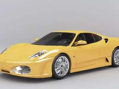 FERRARI F430 Low-poly 3D model