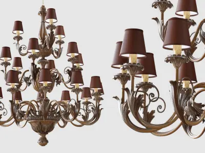 Chandelier Silvano Grifoni 21 3D model