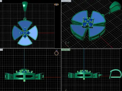 Flower model pendant  3D print model