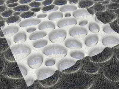 Bionic wall panel  3D model