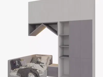 Wardrobe For Children 03 3D model