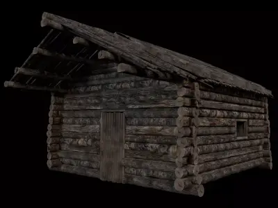 Cabin log 3D model