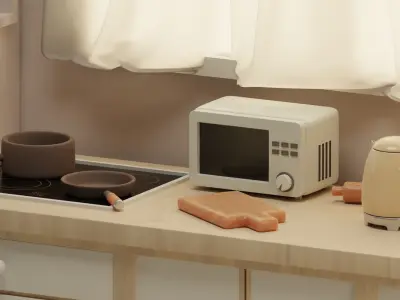 Apartment interior design 3D model