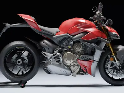 Ducati Streetfighter V4 2021 Low-poly 3D model