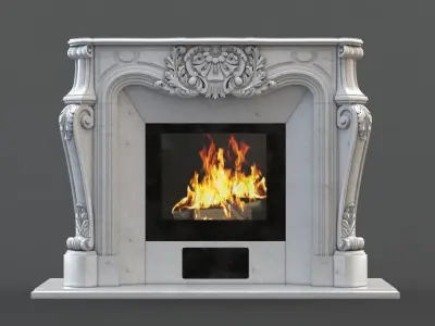 Fireplace Gusar 3D print model