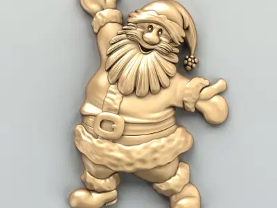 Carved decor central 023 3D model