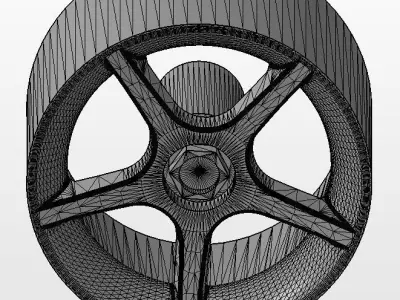 3D-printable wheels for scale model Nazca M12   3D print model