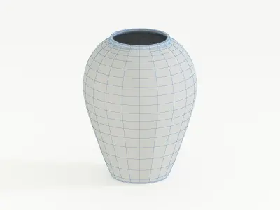 Elegant Glass Vase 3D model