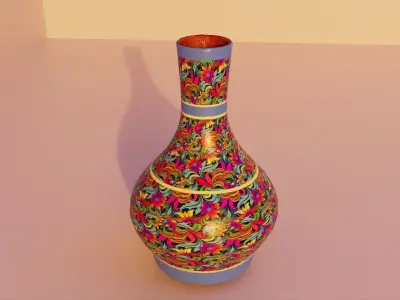 Medieval Flower Vase 1 Low-poly 3D model