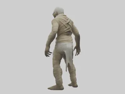 Scary Mummy Model Low-poly 3D model