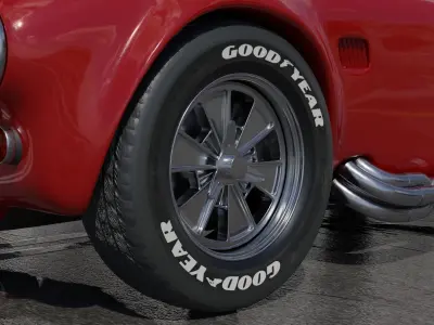 Car Shelby Cobra  Low-poly 3D model