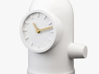 Leff amsterdam base table clock 3D model