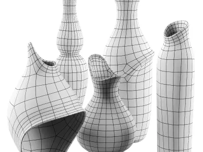 Vase decor Low-poly 3D model order