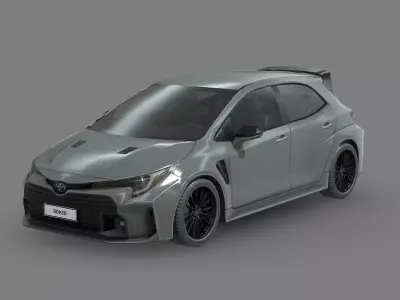 Toyota GR Corolla 2023 Low-poly 3D model