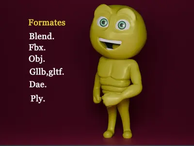 Cute Buddy  Game-Ready Stylized Character  Low-poly 3D model