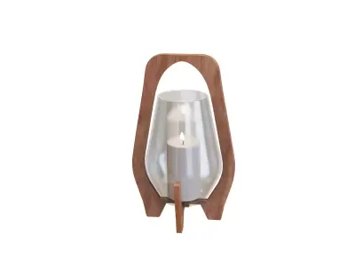 Decorative Candle Holder  A Touch of Warmth and Elegance Low-poly 3D model