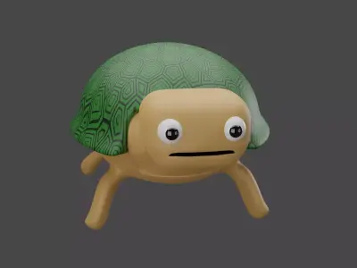 round turtle 3D model