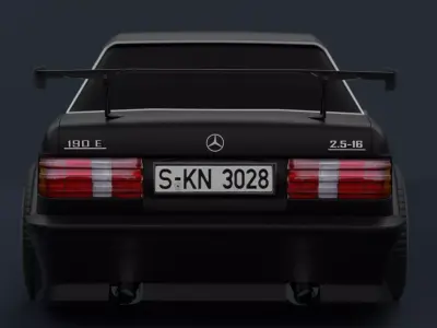 Benz 190 E sport 3D model