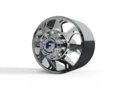 FRONT forgiato Forata DURO DUALLY WHEEL 3D print model