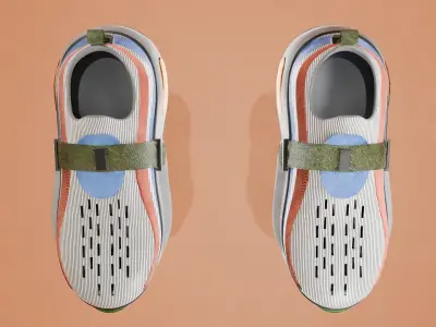 Sneaker Shoes Low-poly 3D model