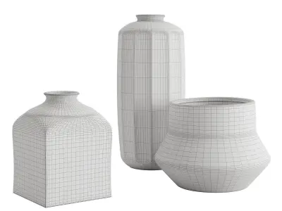 Nikko Off White Ceramic 3D model