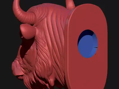 bull sculpture 3D print model
