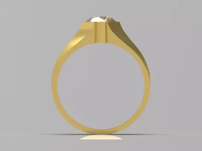 The 3D Model of the Mens Ring model MR0135 3D print model