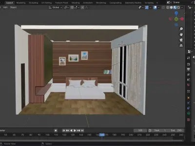 Bedroom Interior 3D Model 3D model