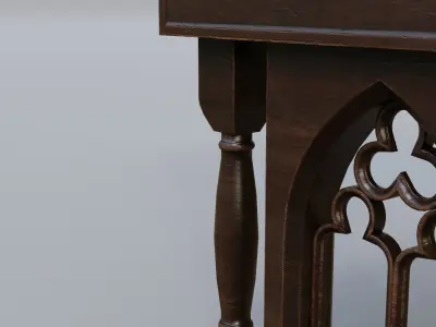 Table 2 church Low-poly 3D model