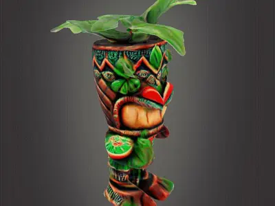 Tiki plant decor 3D print model