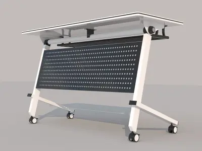 Study Table Low-poly 3D model  3D model