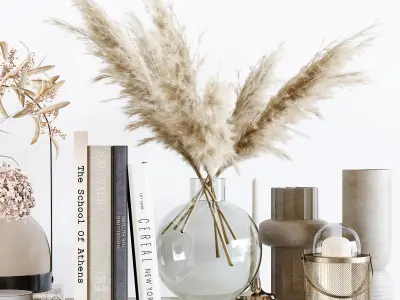 Decorative Set 165 Low-poly 3D model