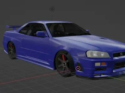 nissan r34 3D print model